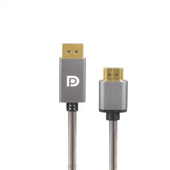 Paslanmaz Çelik DP 1.1V Erkek - HDMI Dişi 1.4V Adaptör