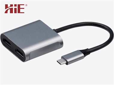 USB-C - Duo-HDMI Adaptörü